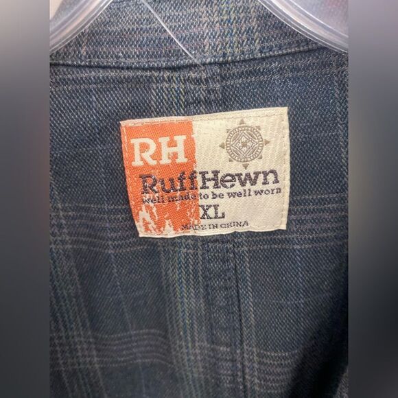 Ruff Hewn Ladies Xl Gray Plaid Dress Coat - Picture 2 of 3